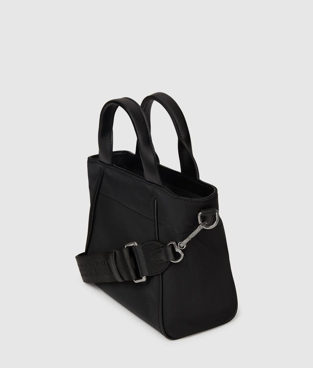 Ikon Nylon small tag tote bag
