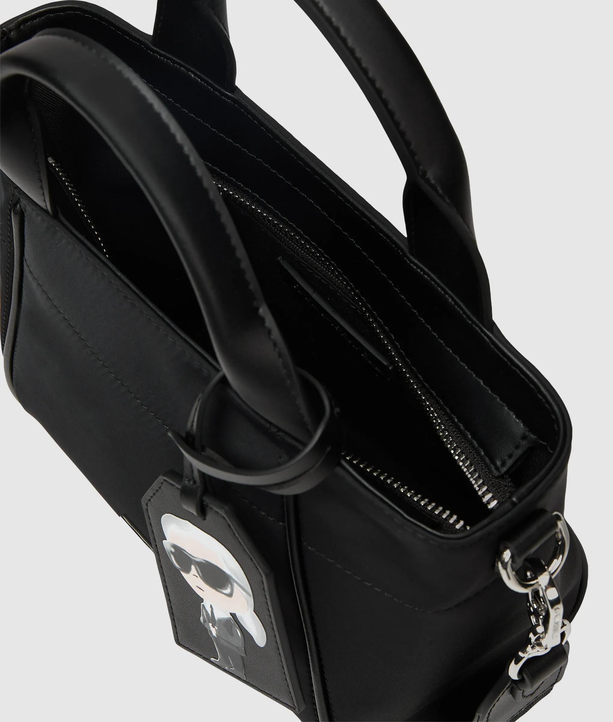 Ikon Nylon small tag tote bag