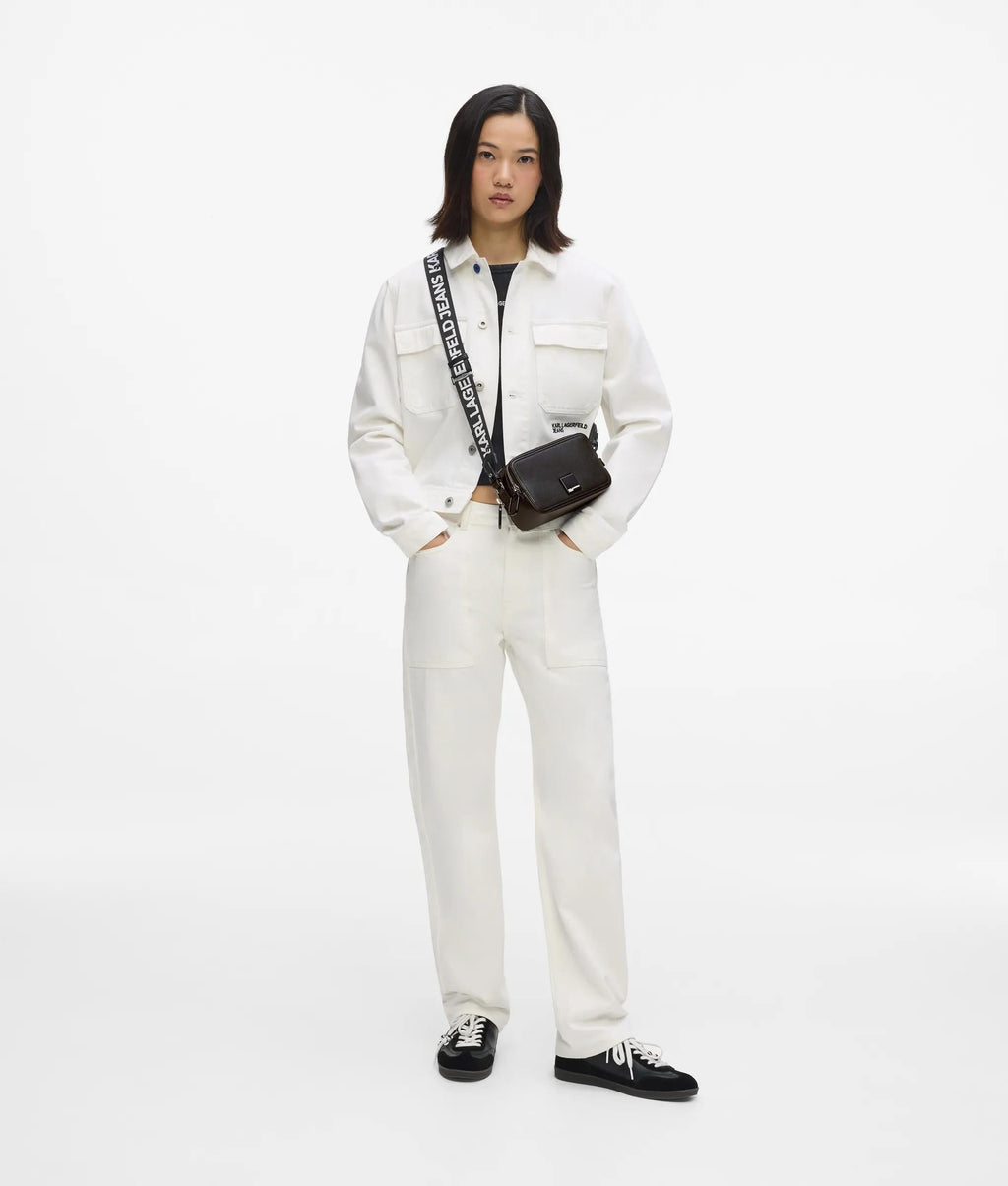 Box logo camera bag