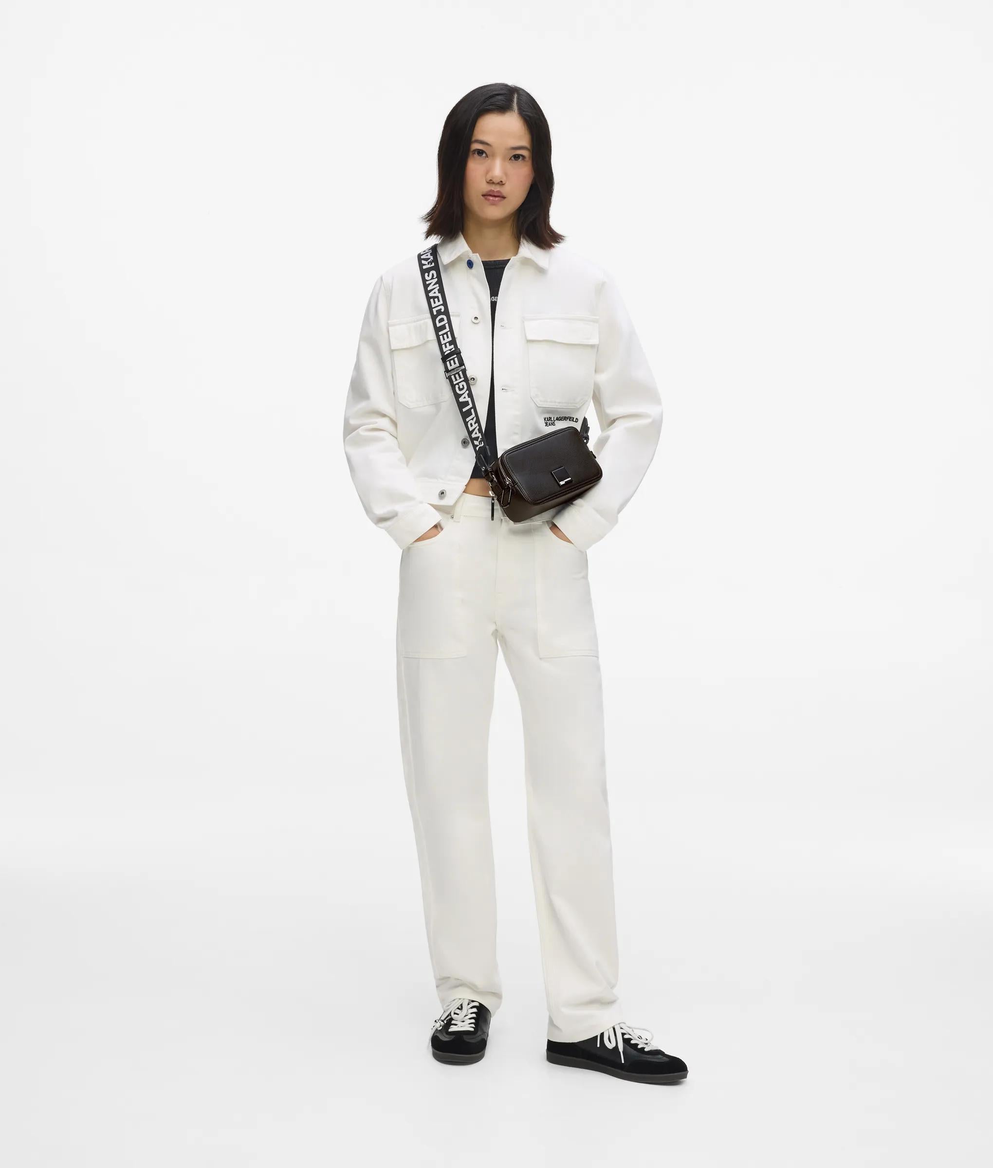 Box logo camera bag