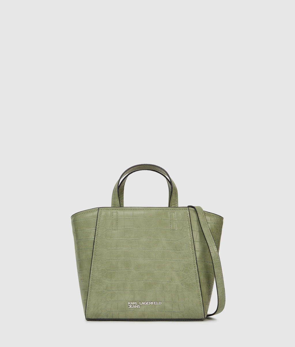 Croco mini tote bag