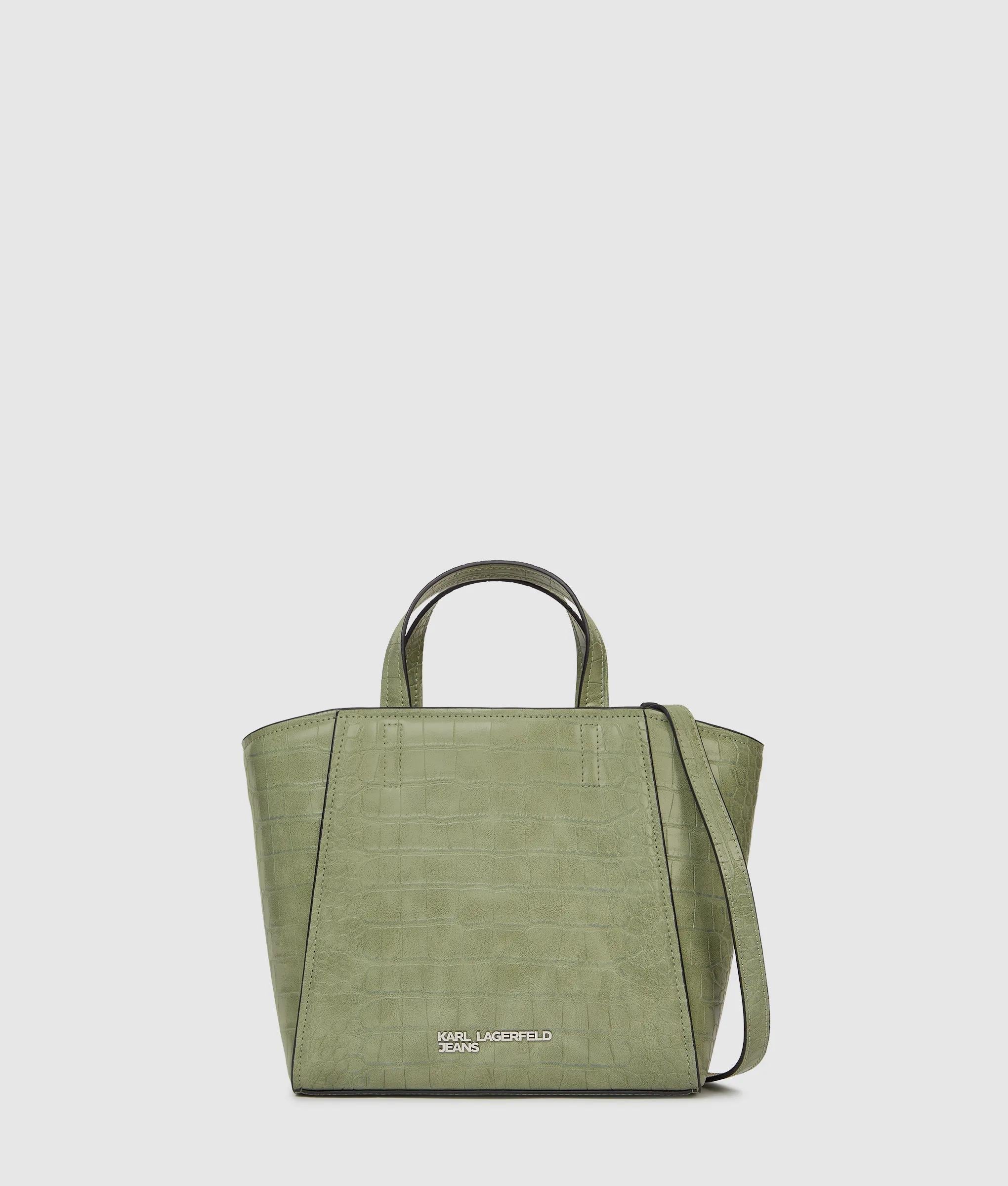 Croco mini tote bag