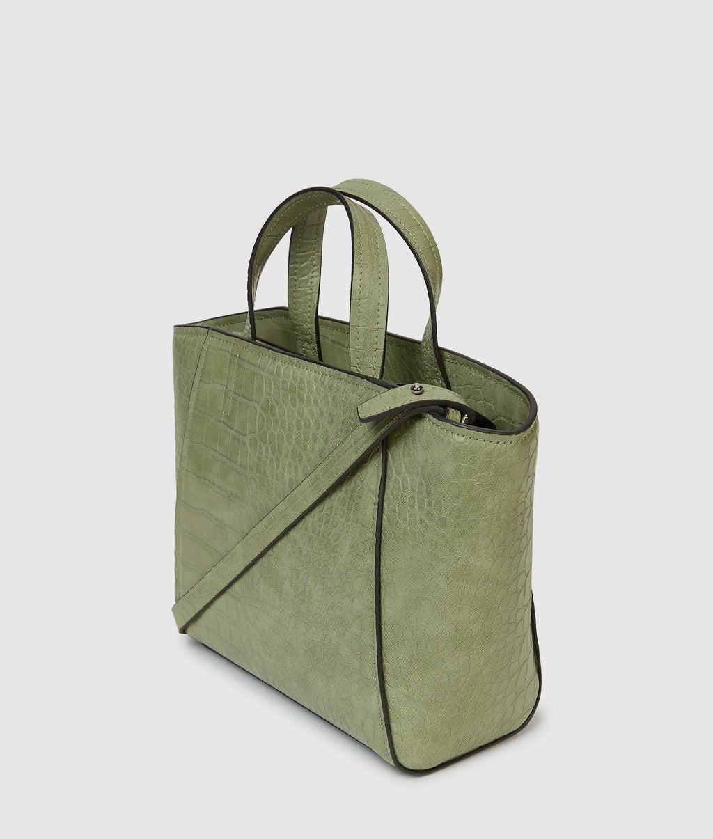 Croco mini tote bag