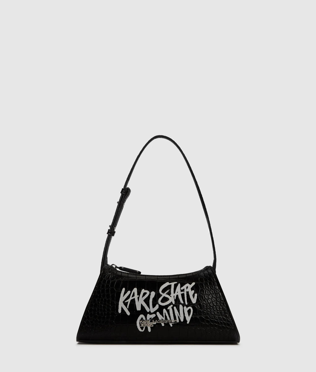 Karl quote small shoulder bag