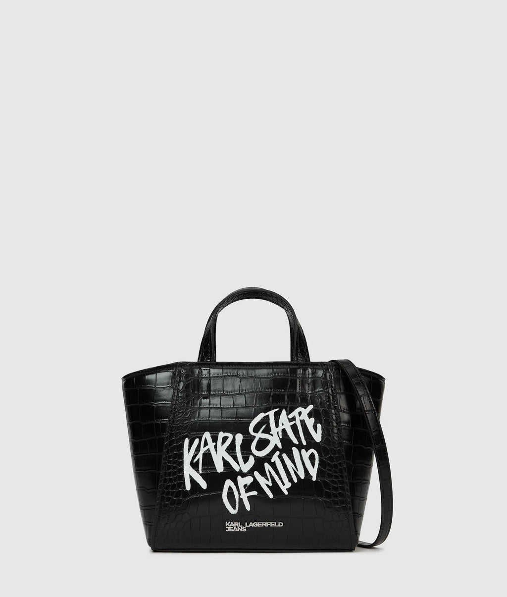 Karl quote mini tote bag