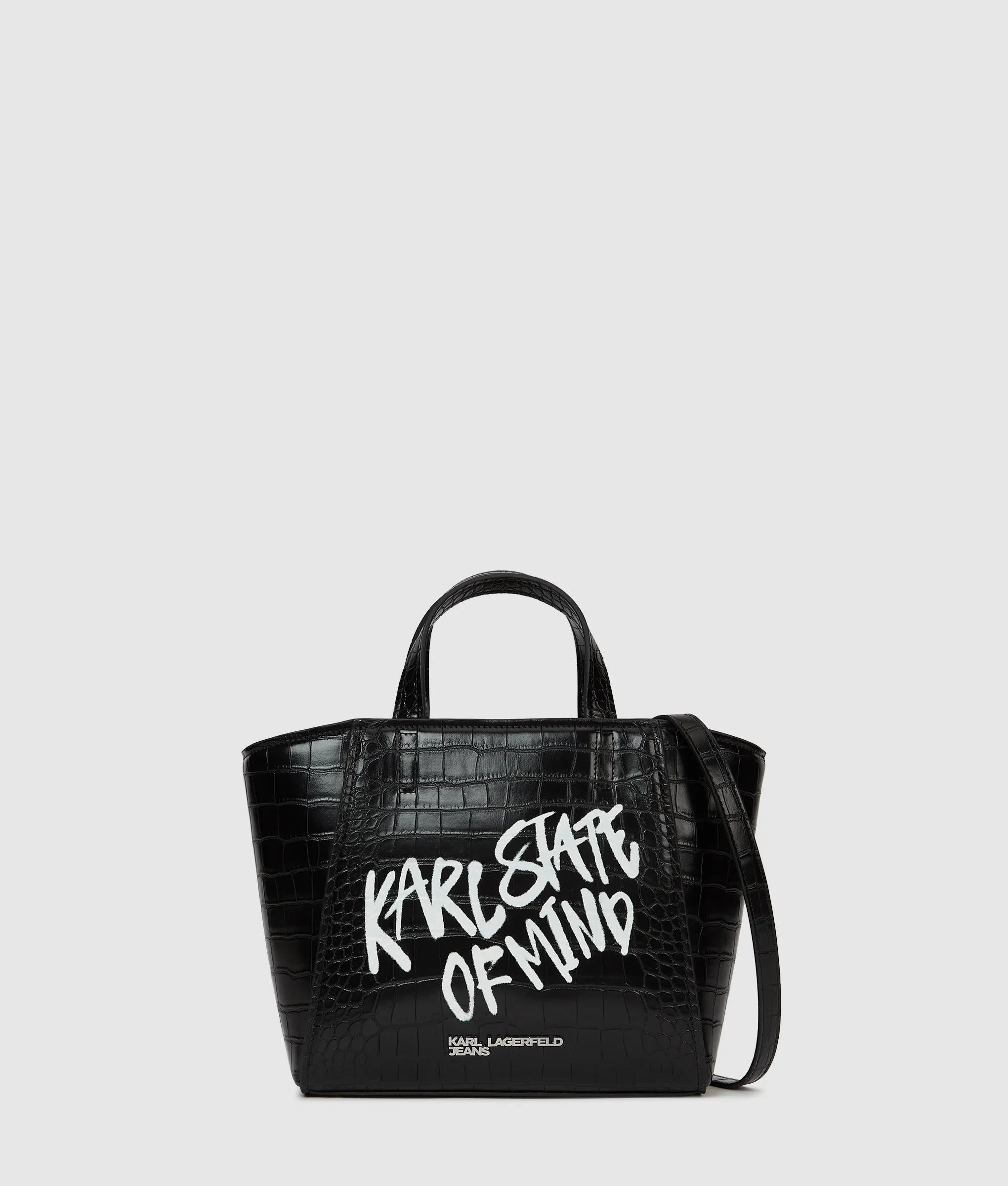 Karl quote mini tote bag