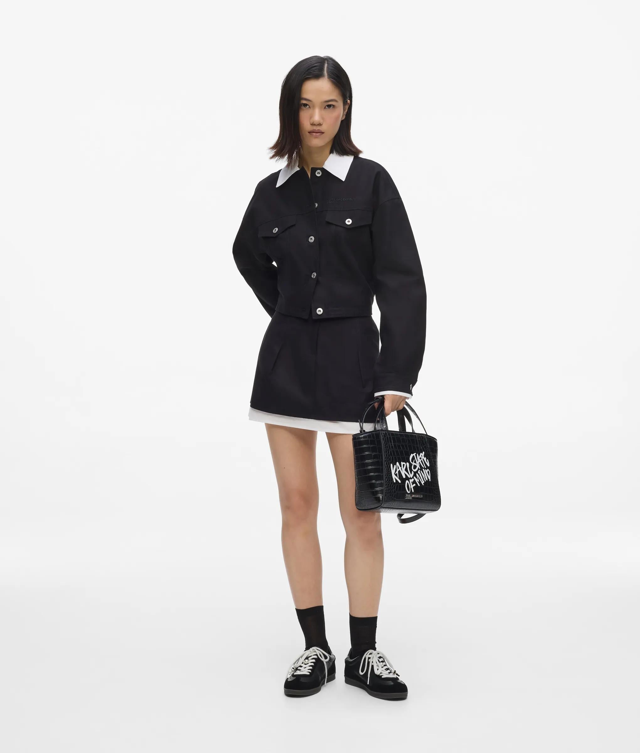 Karl quote mini tote bag