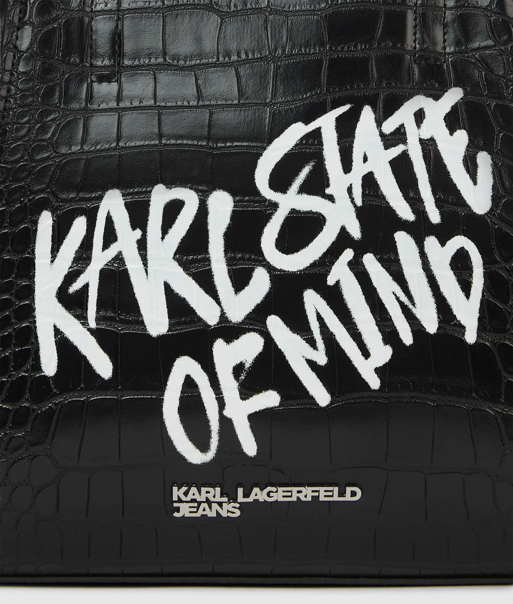Karl quote mini tote bag