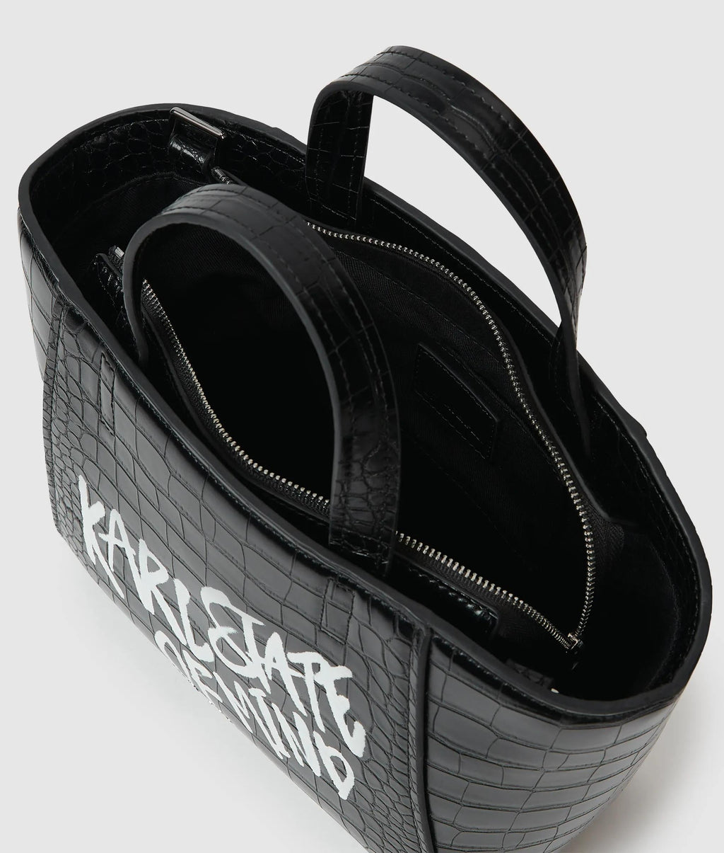 Karl quote mini tote bag
