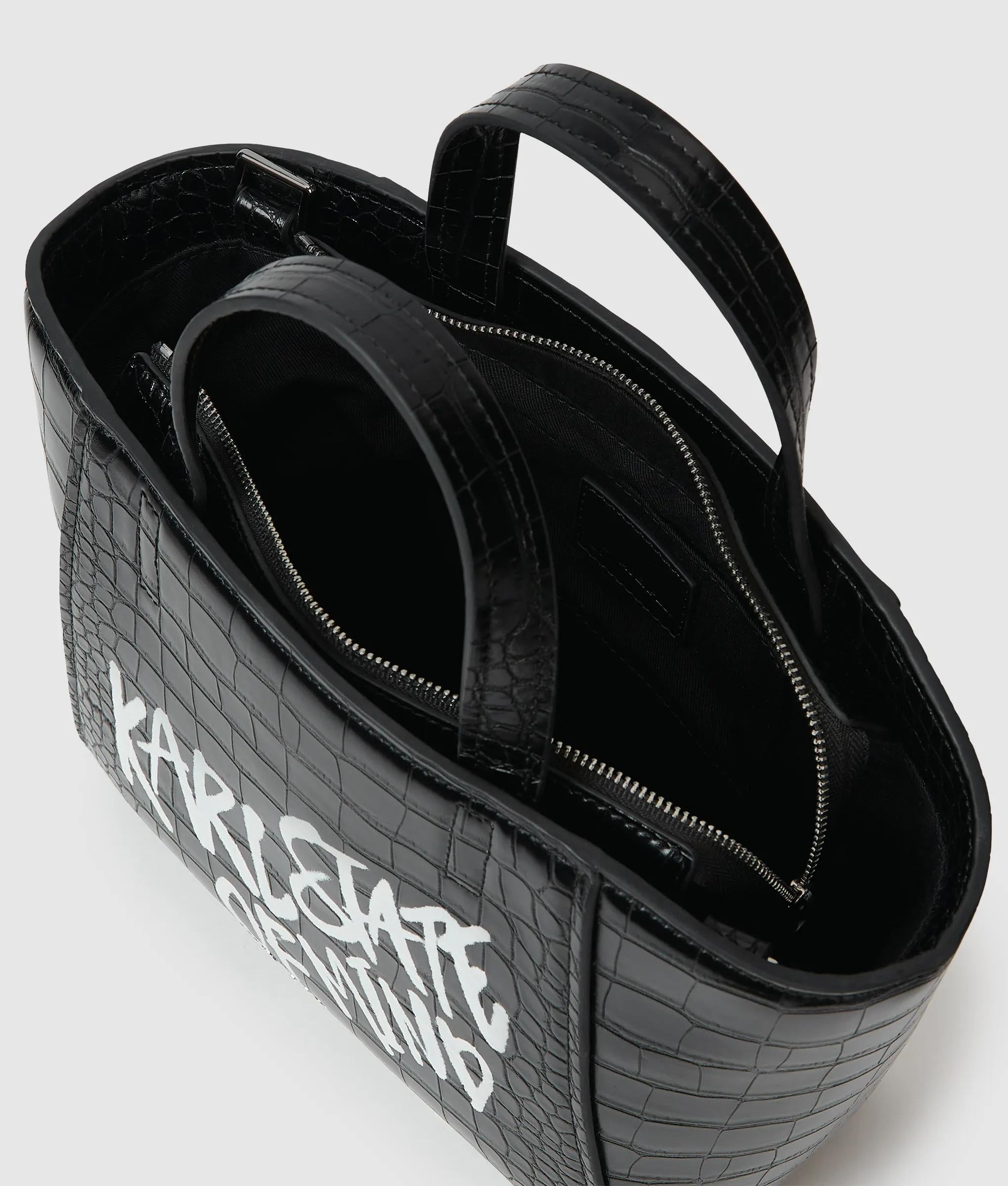 Karl quote mini tote bag