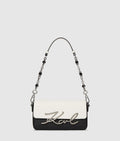 K/Signature faux-pearl shoulder bag