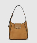 K/Signature suede hobo bag