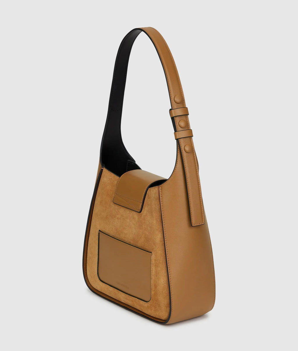 K/Signature suede hobo bag