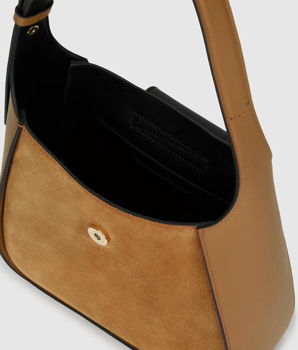 K/Signature suede hobo bag