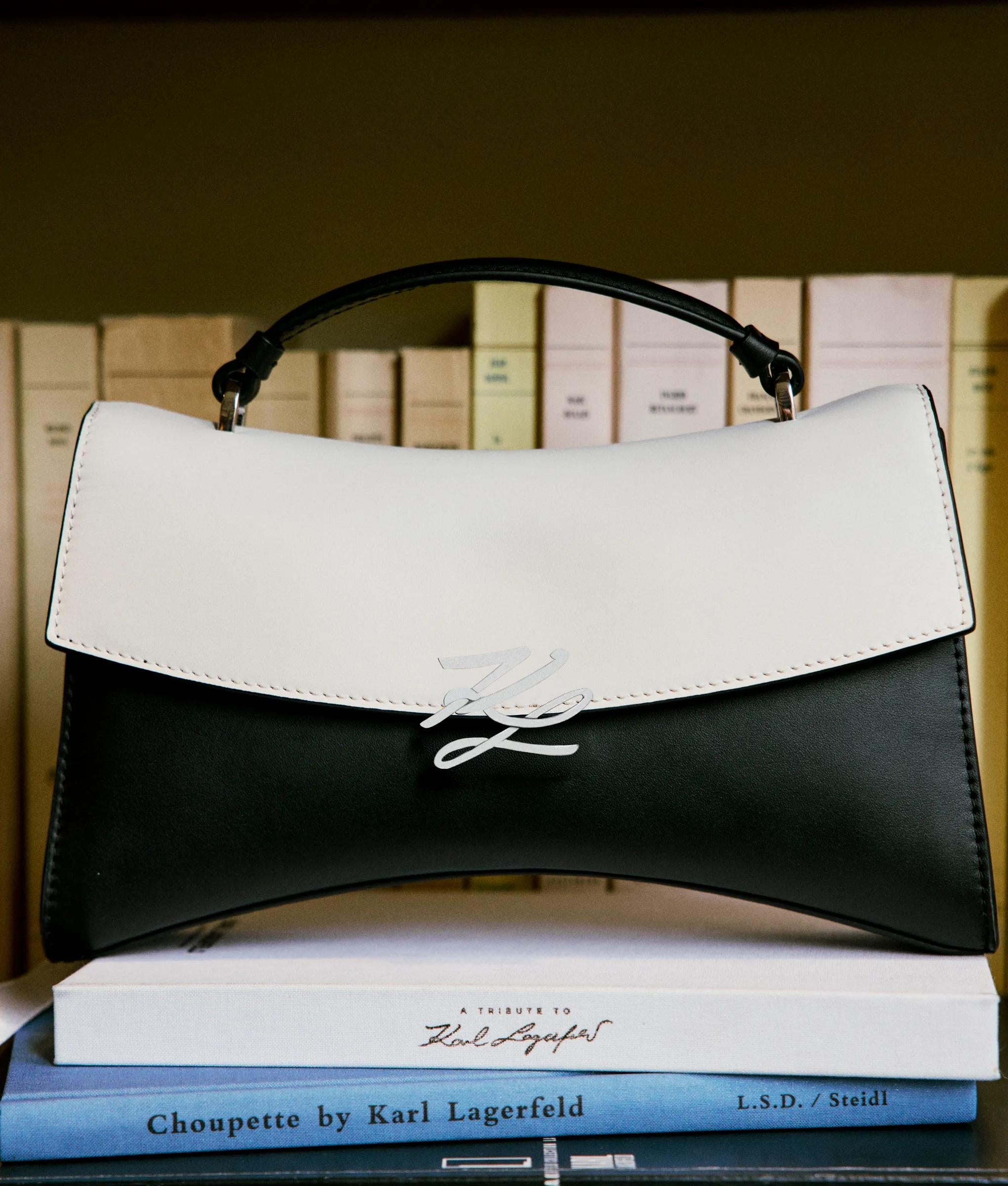 K/Autograph Twist color-block crossbody bag