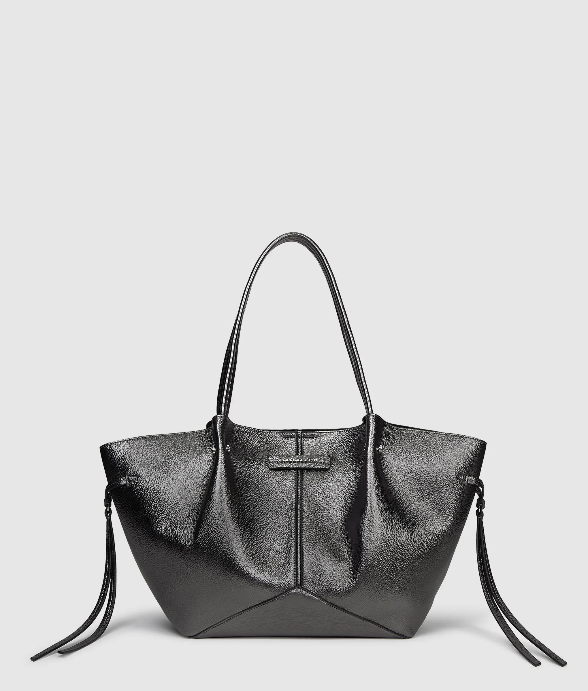 K/Pierced metallic tote bag