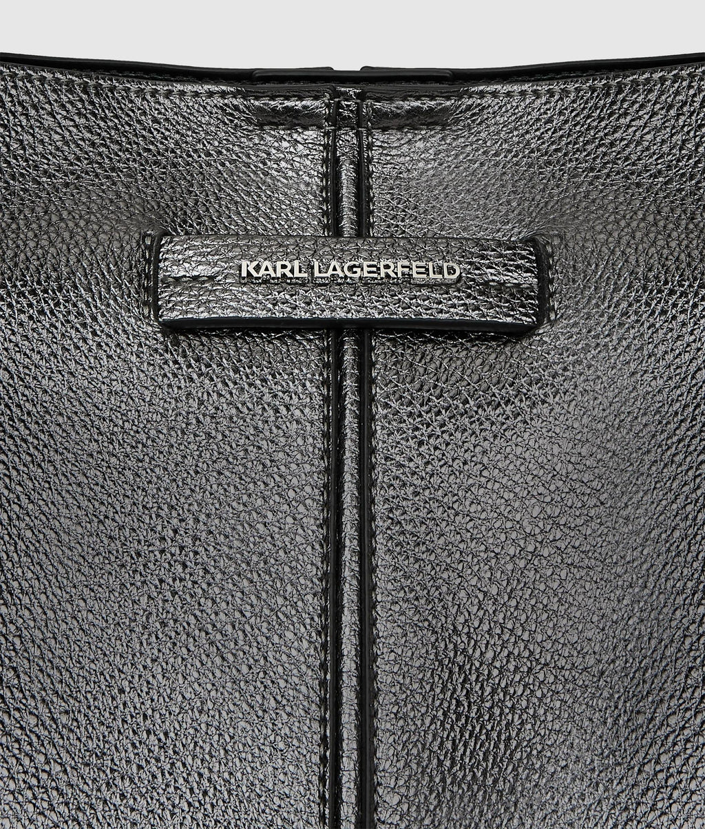 K/Pierced metallic tote bag