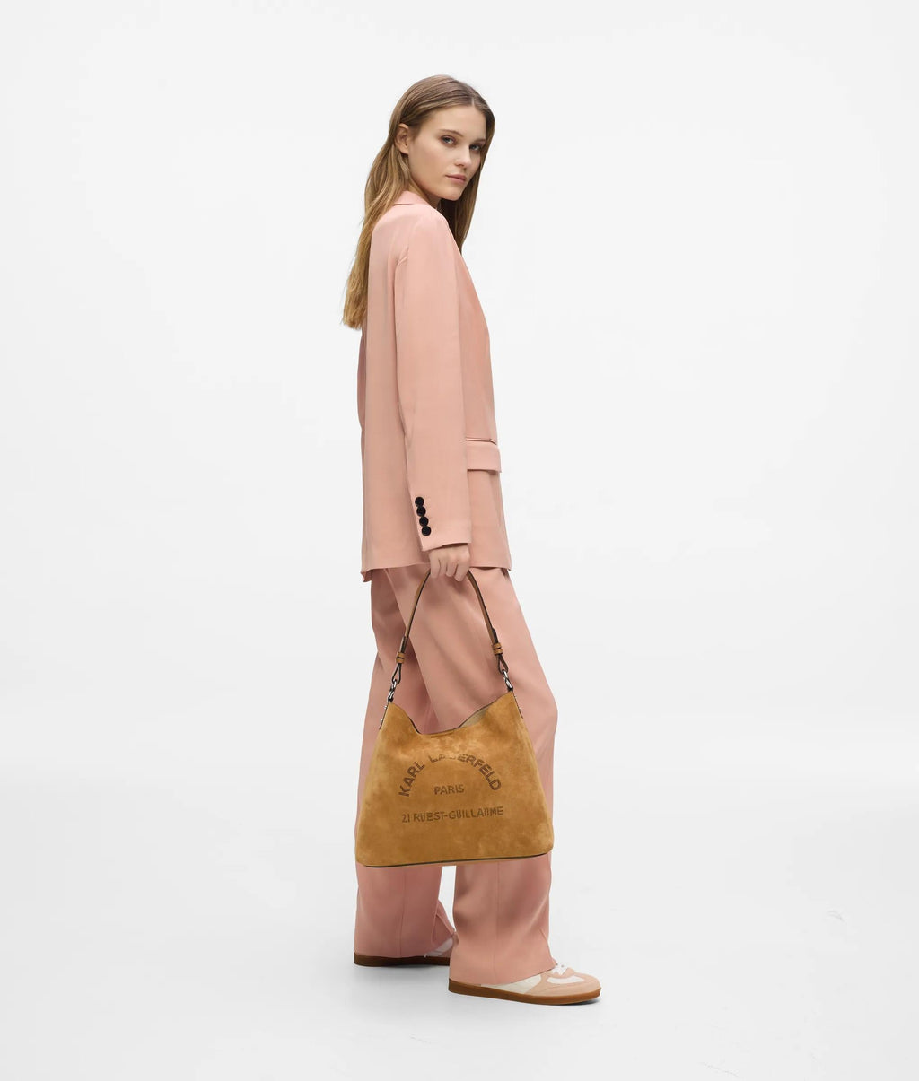 K/Daily suede hobo bag
