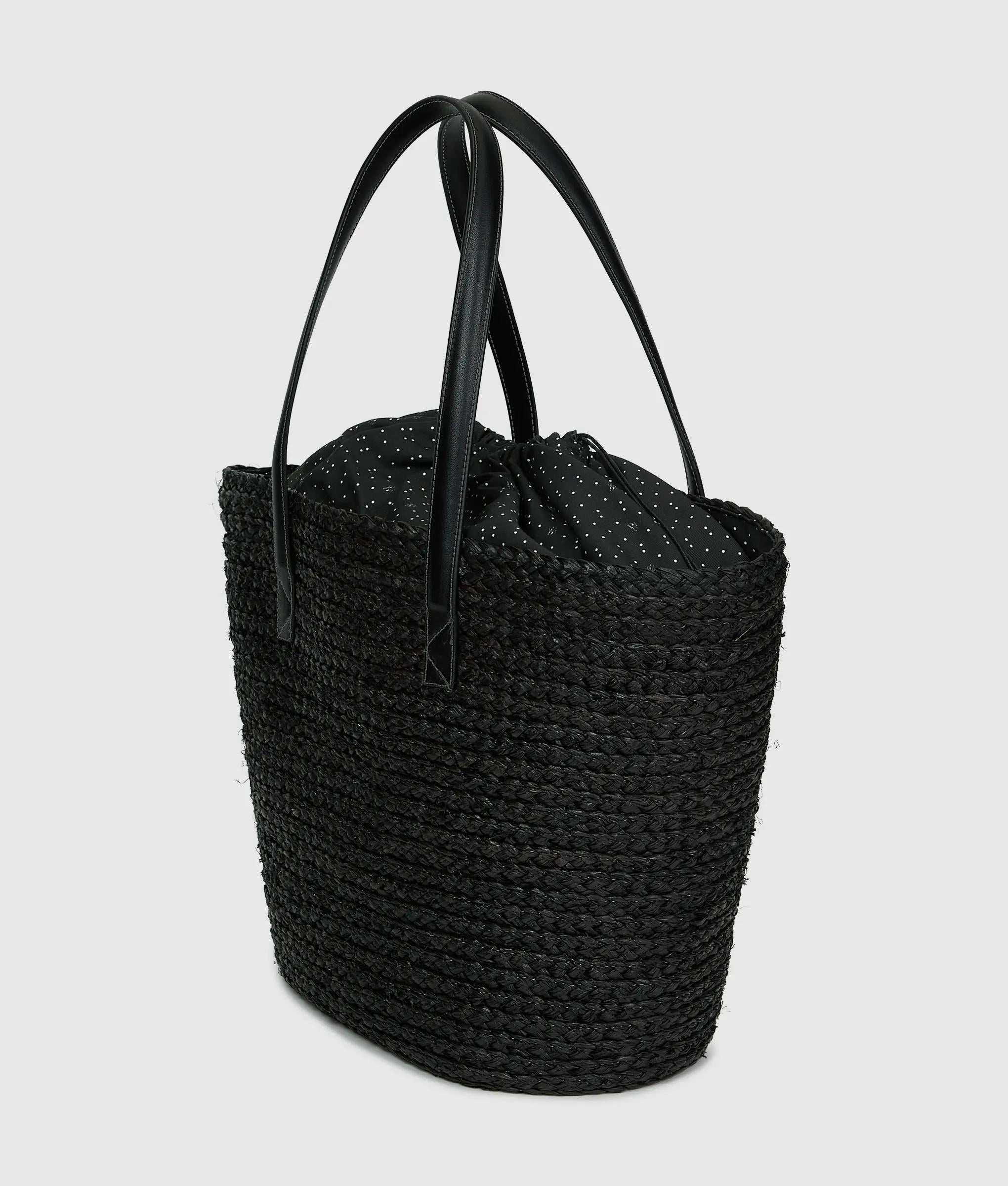 Autograph raffia beach bag