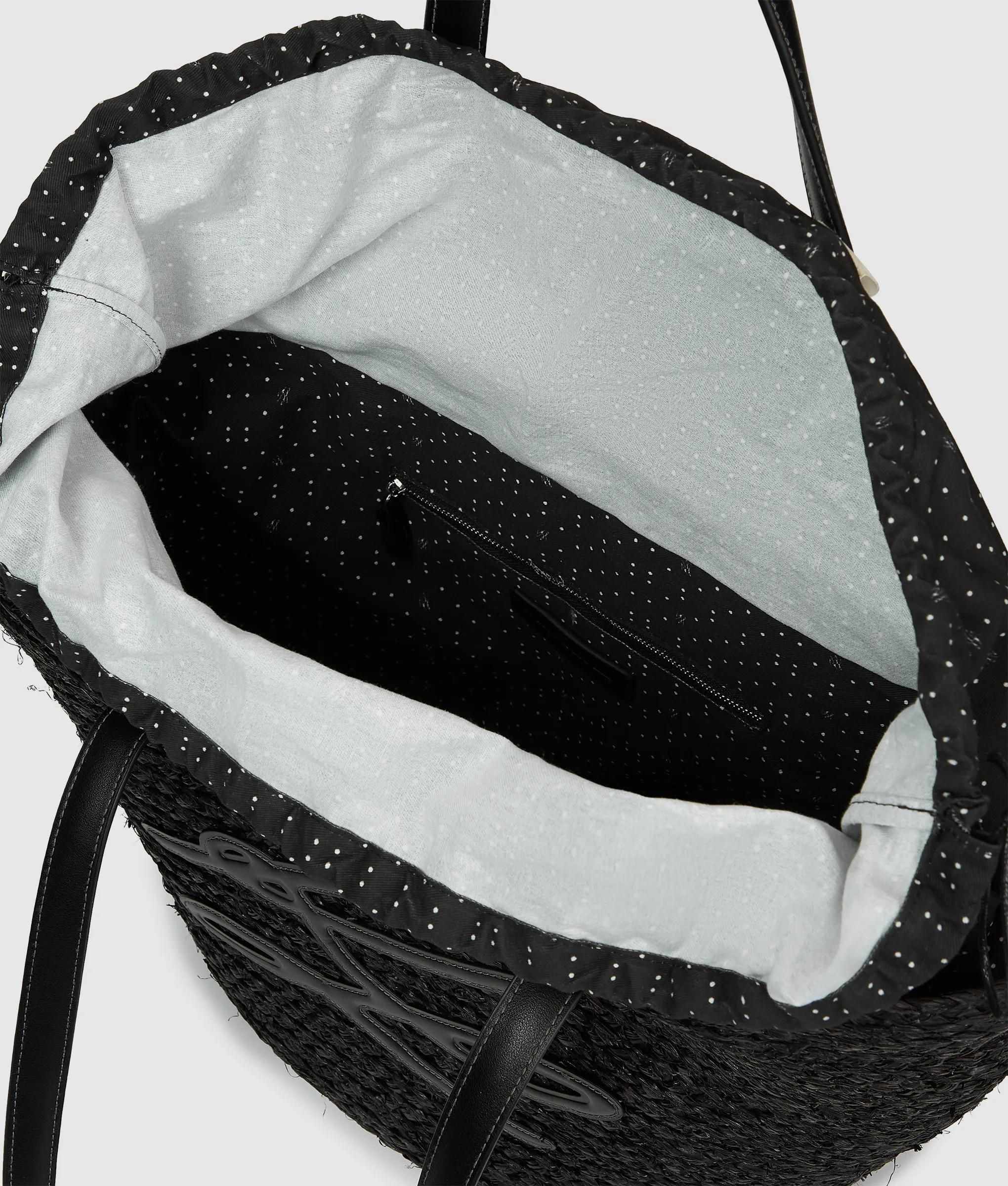 Autograph raffia beach bag