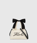 K/Signature ribbon bow shopper