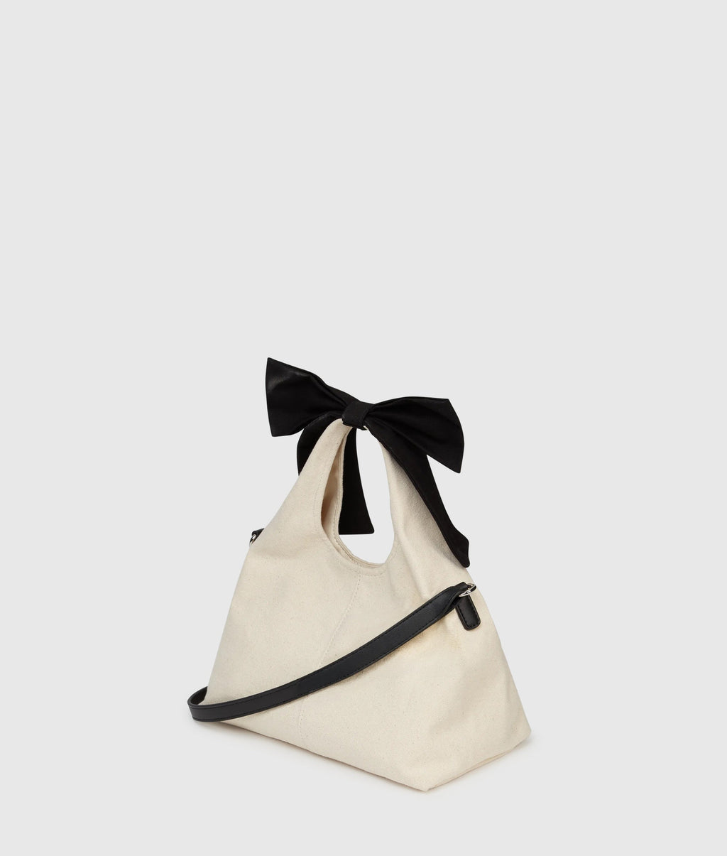 K/Signature ribbon bow shopper