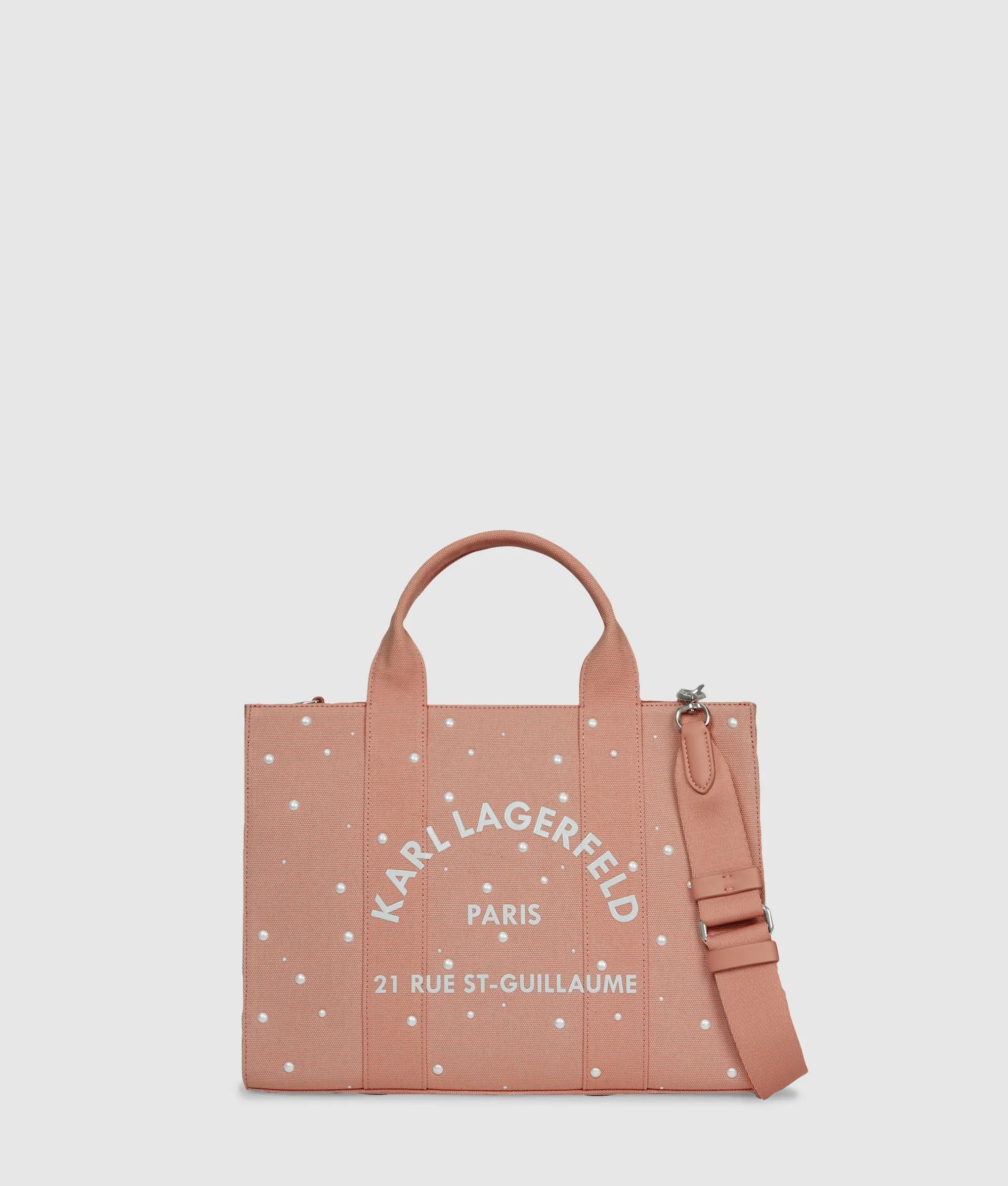 Exclusive Rue St-Guillaume faux-pearls medium tote bag