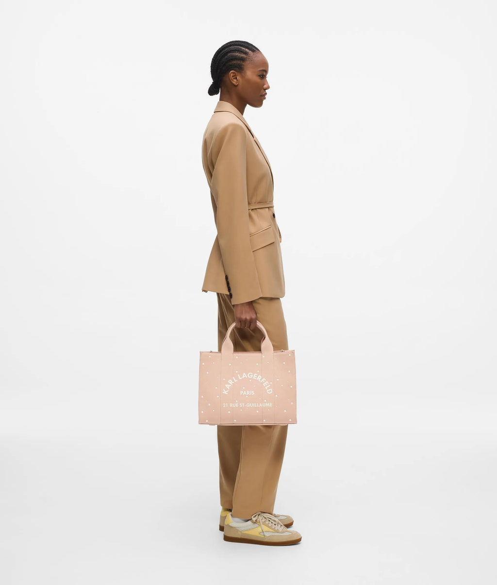 Exclusive Rue St-Guillaume faux-pearls medium tote bag