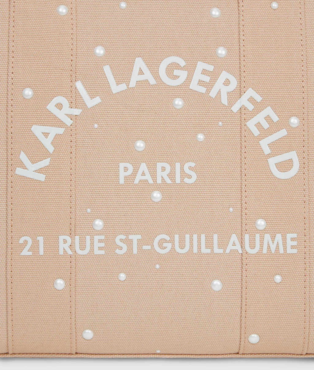 Exclusive Rue St-Guillaume faux-pearls medium tote bag