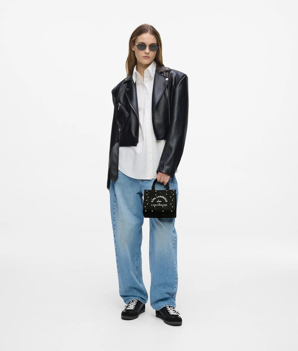 Rue St-Guillaume mini faux-pearls tote bag