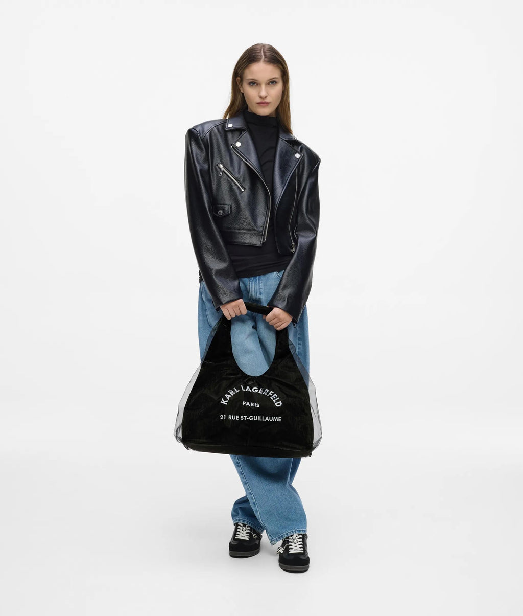 Rue St-Guillaume mesh hobo bag