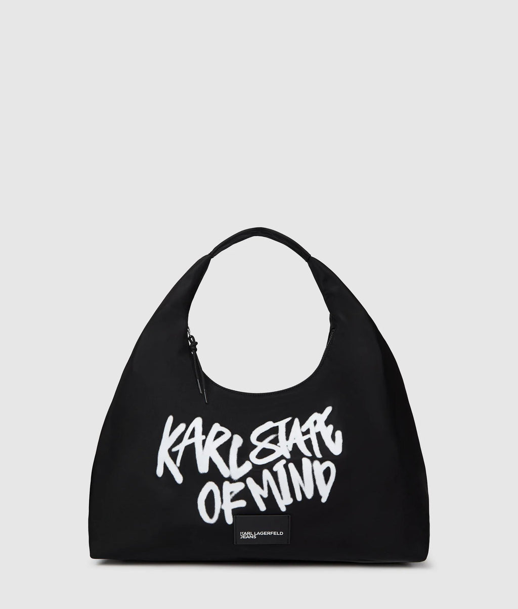 Slouchy Karl quote tote bag