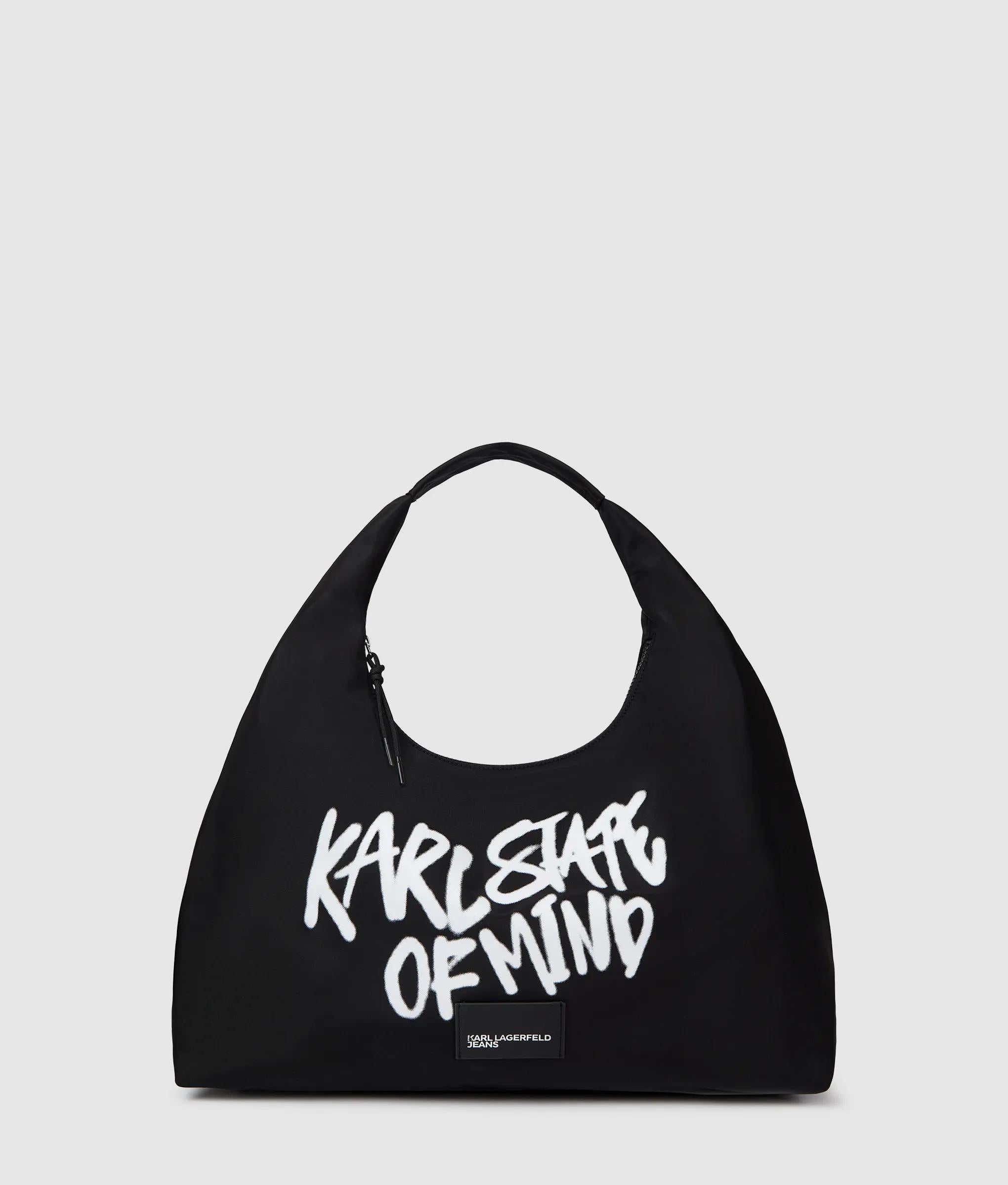 Slouchy Karl quote tote bag