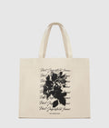 Floral print shopper