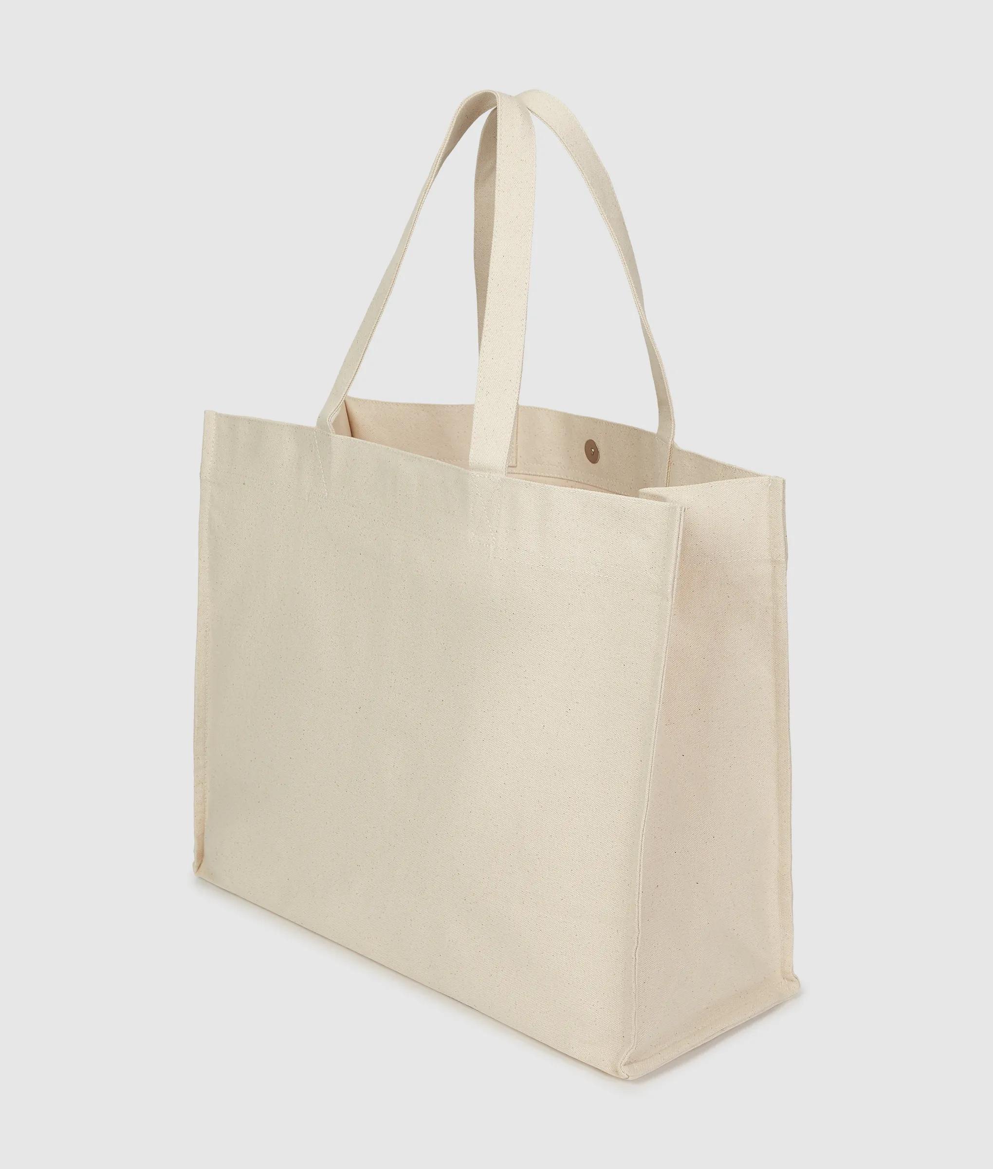 Floral print shopper