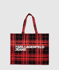 Logo checked shopper