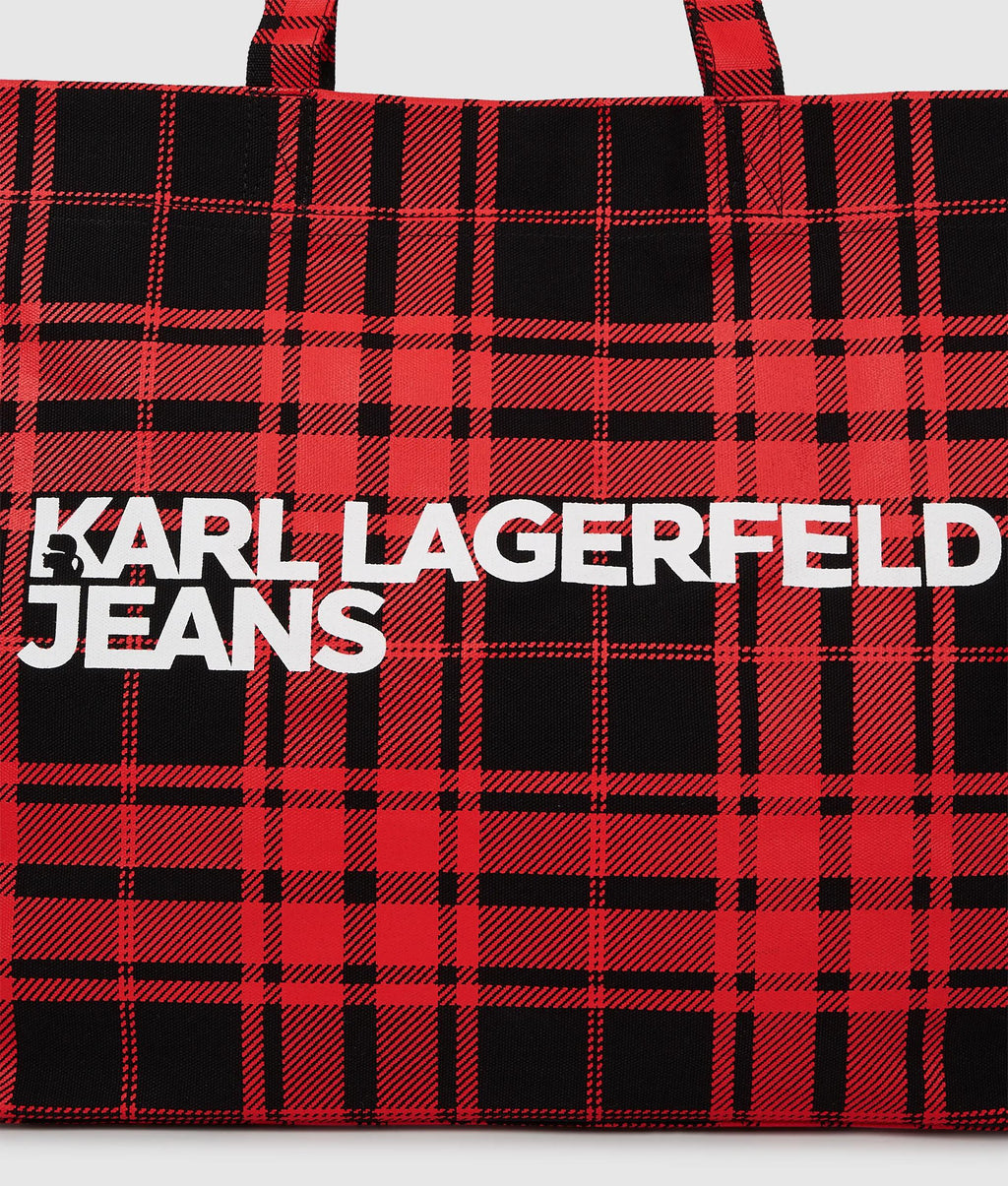 Logo checked shopper