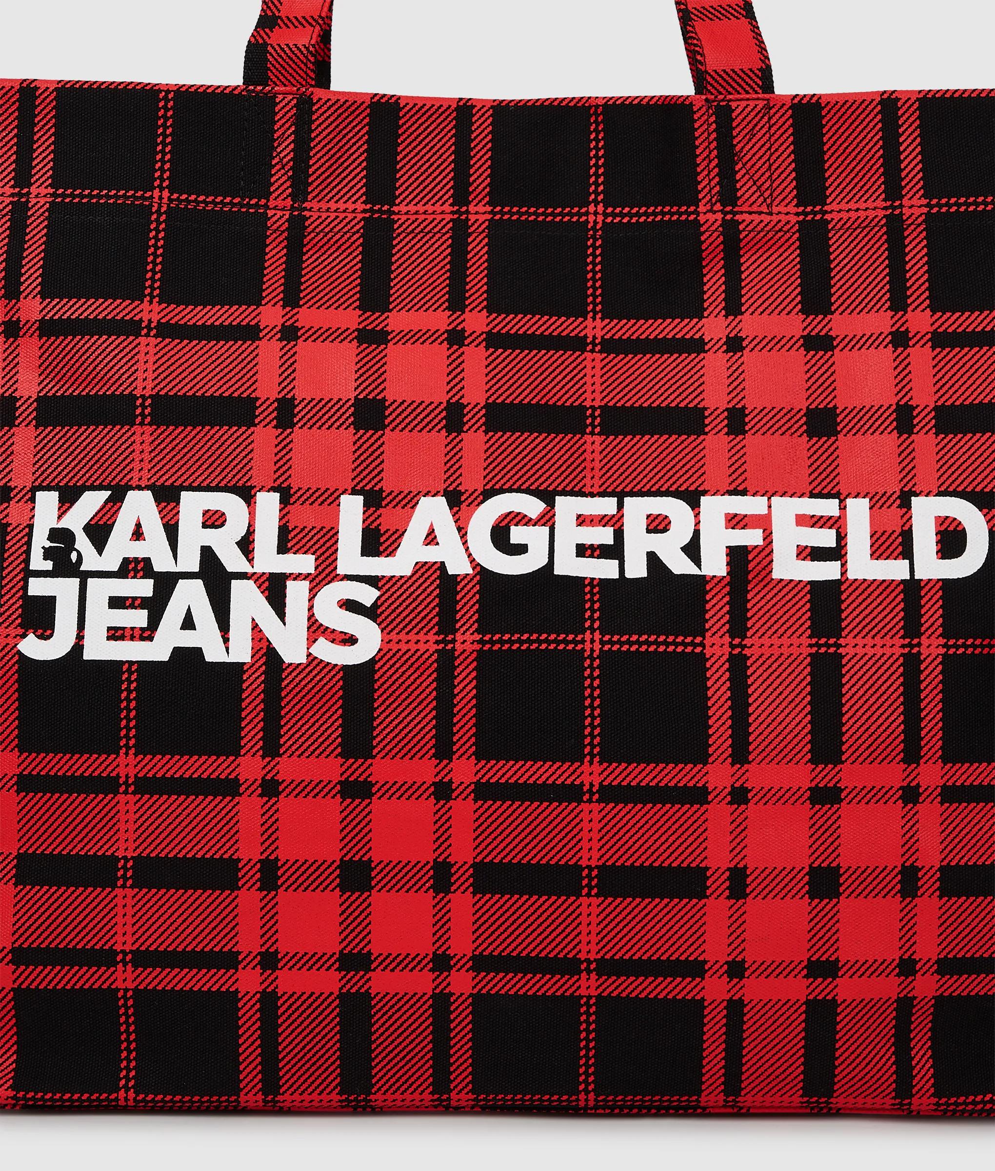 Logo checked shopper