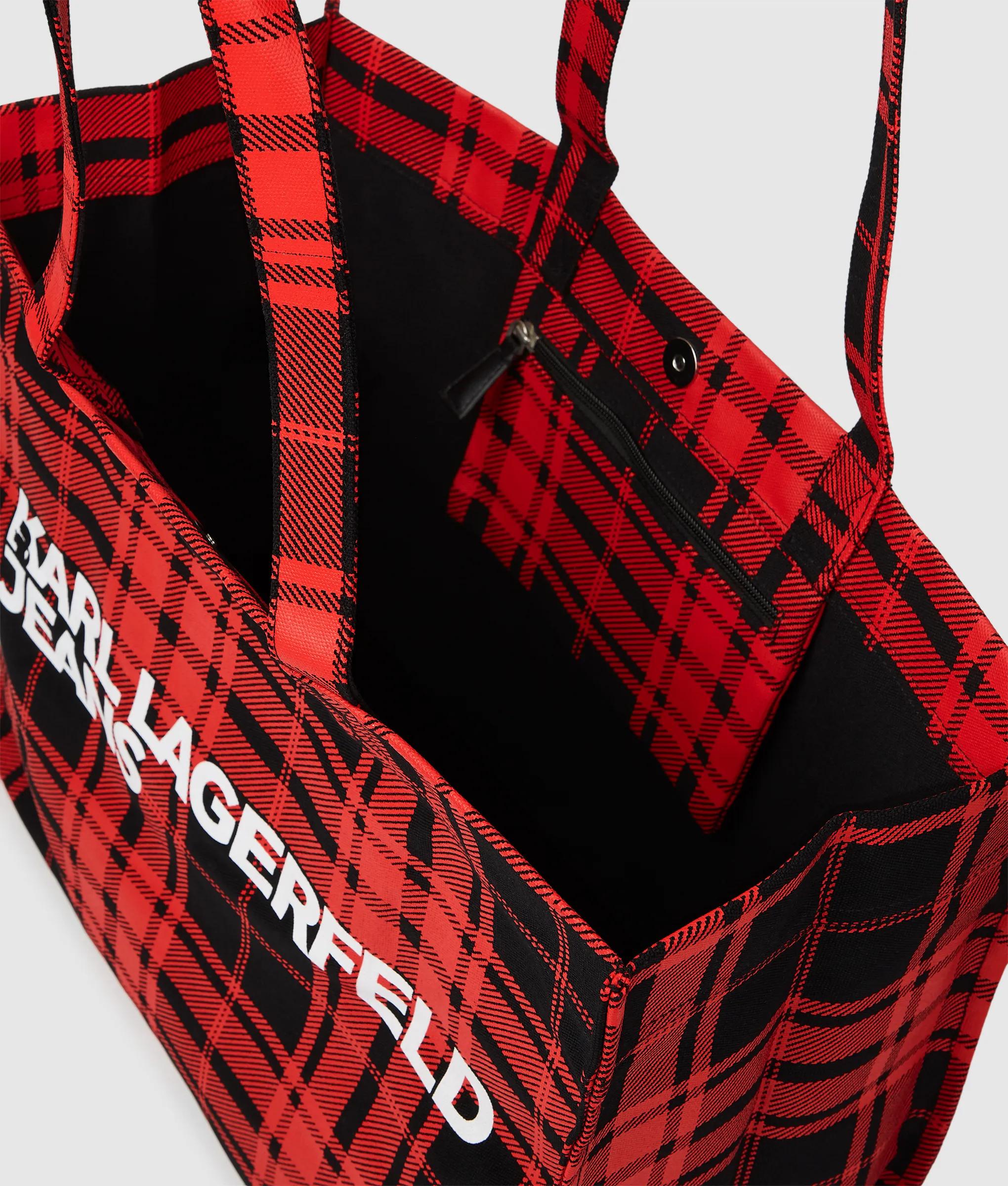 Logo checked shopper