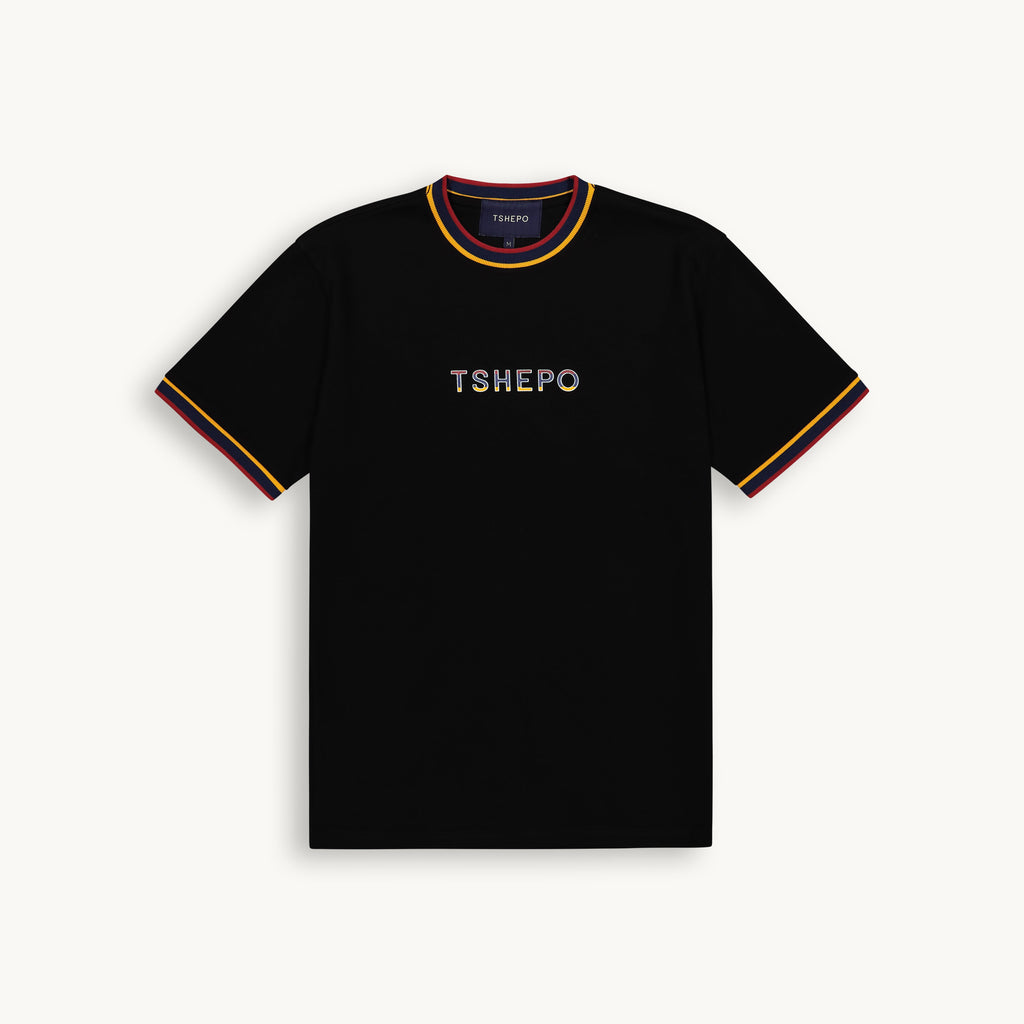 TSHEPO FLAG RIBBED BLACK