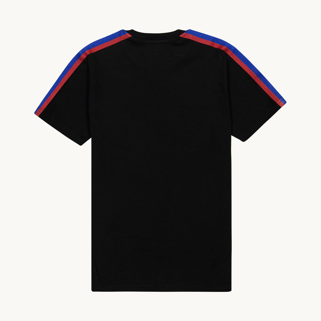 FLAG SHOULDER TAPE  BLACK T-SHIRT