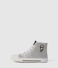 Girls Ikon high top glitter sneakers