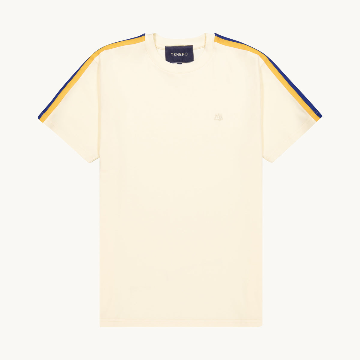 FLAG SHOULDER TAPE IVORY T-SHIRT