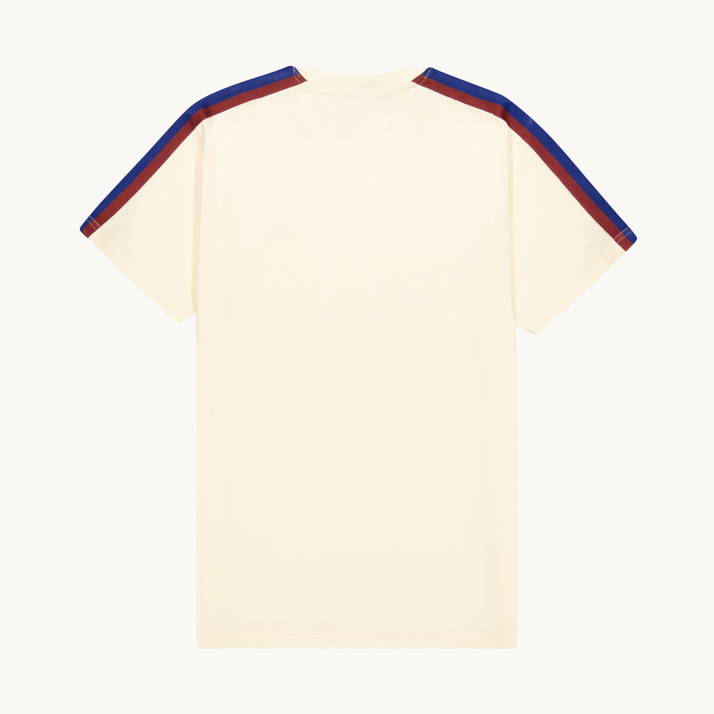 FLAG SHOULDER TAPE IVORY T-SHIRT