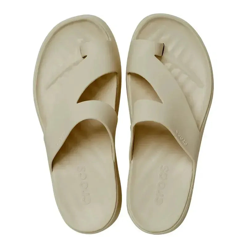 Crocs Getaway Platform Toe Loop - Sandstone
