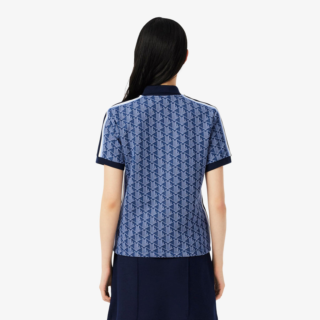 Slim Fit Monogram Jacquard Polo Shirt