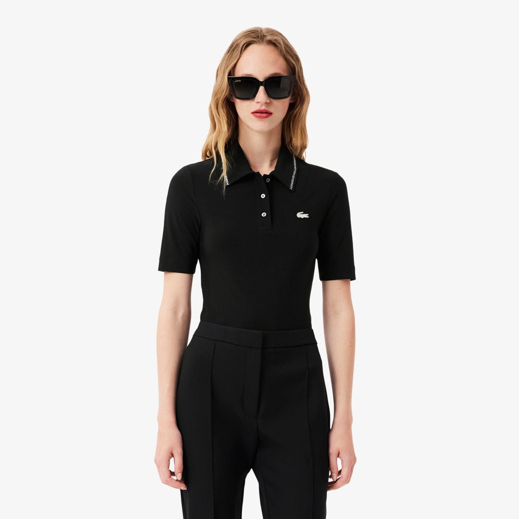 L.12.D Slim Fit Diamanté Pop Polo Shirt