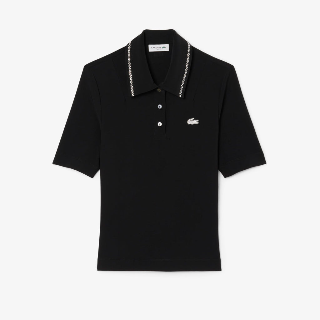 L.12.D Slim Fit Diamanté Pop Polo Shirt
