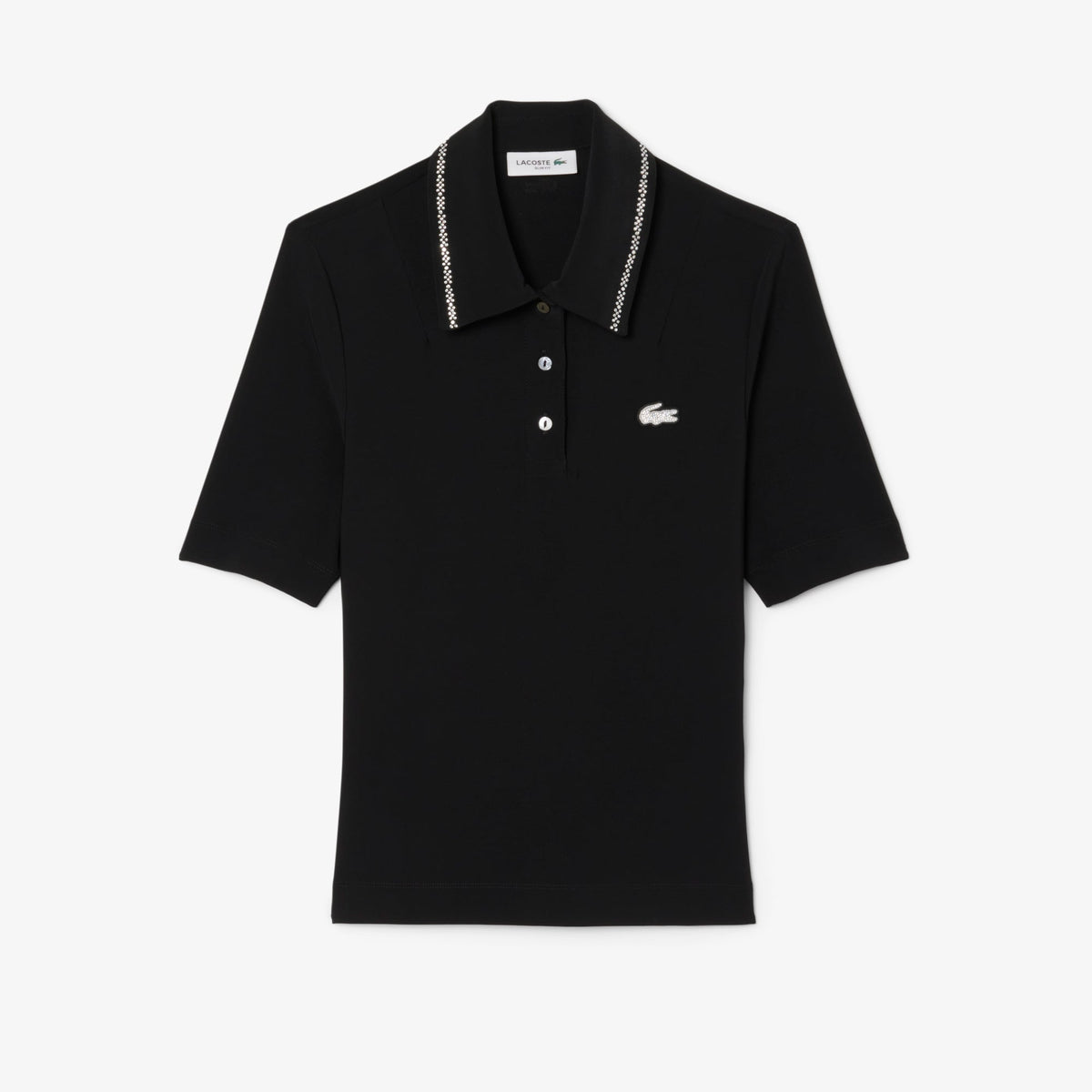 L.12.D Slim Fit Diamanté Pop Polo Shirt