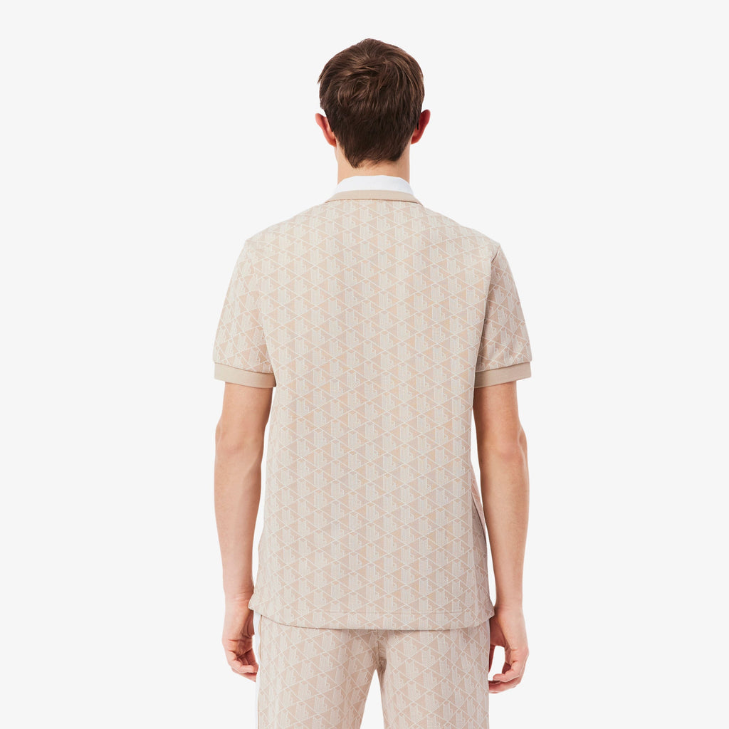 Classic Fit Monogram Jacquard Polo Shirt